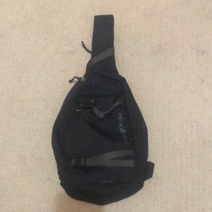 Black Patagonia sling bag